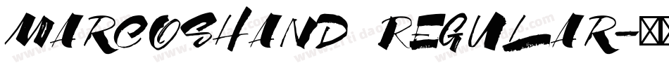 MarcosHand Regular字体转换